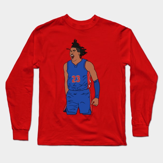 Jaden Ivey Celebration Long Sleeve T-Shirt by rattraptees